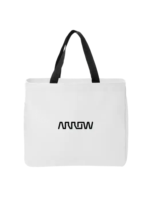 Essential White Tote w/Arrow Electronics Logo