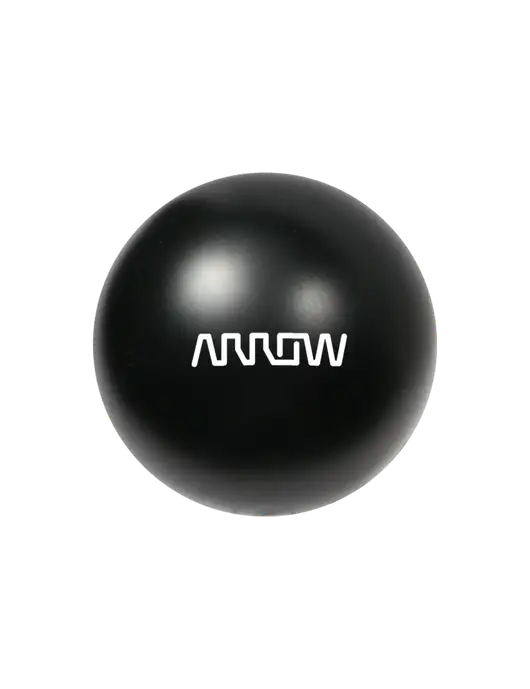 Black Stress Reliever Ball w/Arrow Electronics Logo