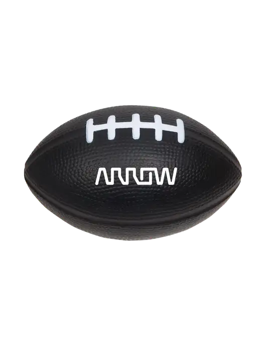 Black Stress Reliever Football w/Arrow Electronics Logo