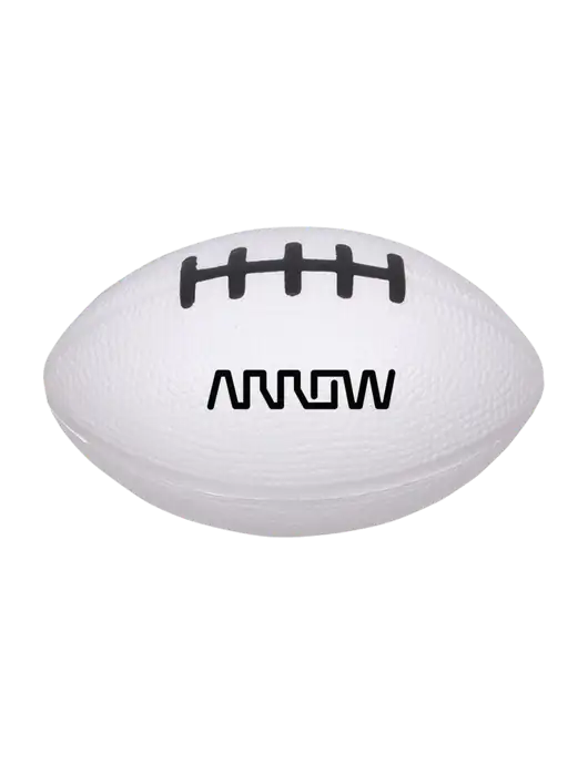 White Stress Reliever Football w/Arrow Electronics Logo