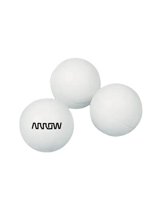3-Pack 1-Star White Ping Pong Balls w/Arrow Electronics Logo