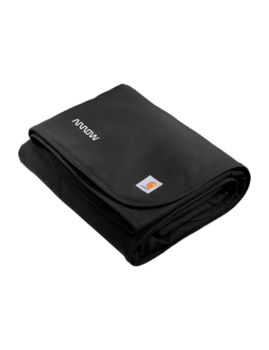 Carhartt Black Firm Duck Sherpa-Lined Blanket w/Arrow Electronics Logo
