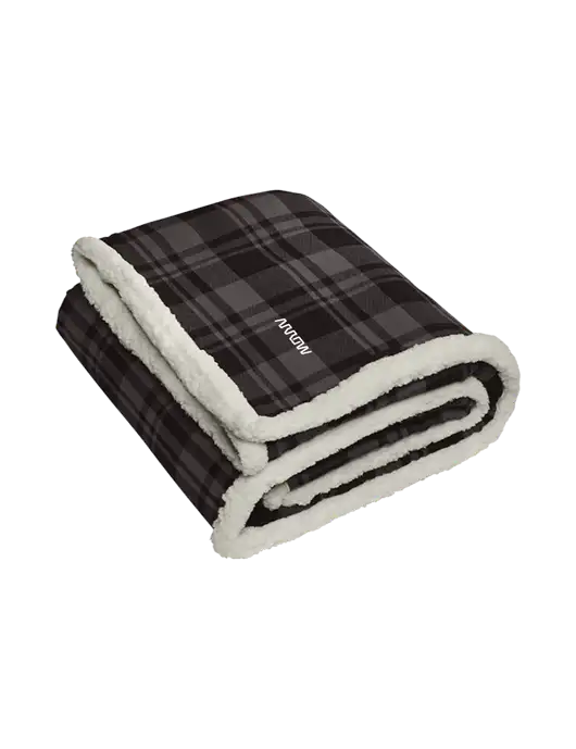 Charcoal/Medium Grey Flannel  Sherpa Blanket w/Arrow Electronics Logo