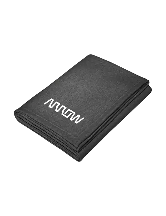 Core Dark Grey Heather Fleece Sweatshirt Blanket w/Arrow Electronics Logo