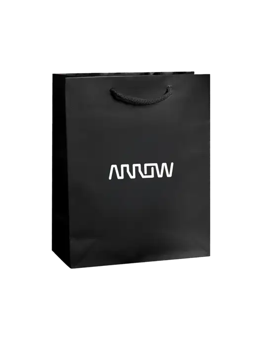 Black Gift Bag Gloss 8x10 w/Arrow Electronics Logo