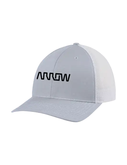 Richardson Adjustable Snapback Original 112 Trucker Cap Light Heather Grey w/White Mesh w/Arrow Electronics Logo