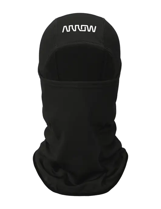 Black CornerStone Smooth Fleece Face Mask w/Arrow Electronics Logo