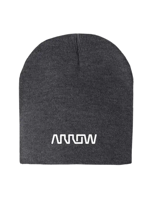 Charcoal Heather Element Knit Beanie w/Arrow Electronics Logo