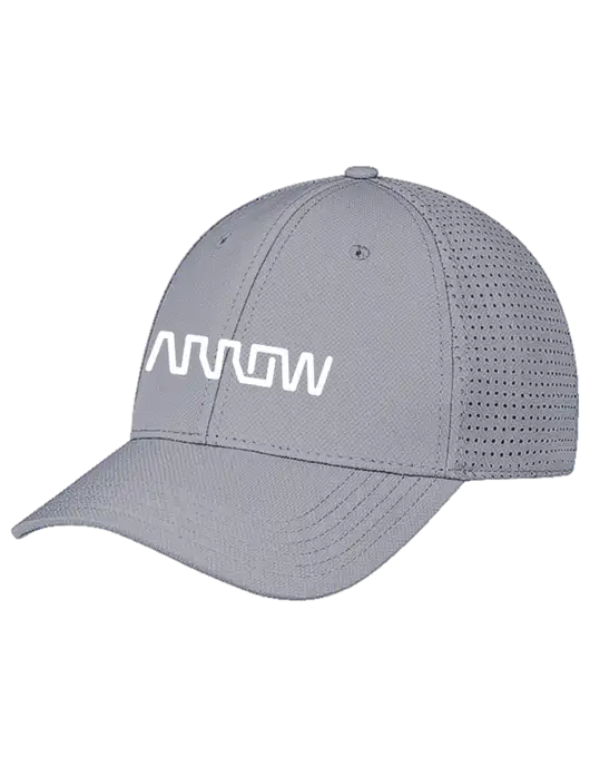 Grey Performance Stretchable Cap Hook & Loop w/Arrow Electronics Logo