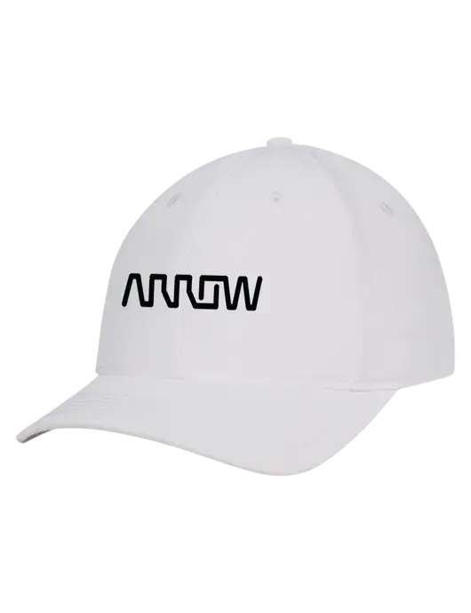 White Nylon Twill Performance Cap w/Arrow Electronics Logo