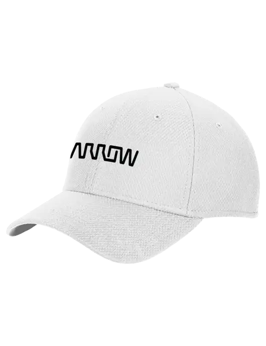 New Era Diamond Era White Stretch Cap w/Arrow Electronics Logo