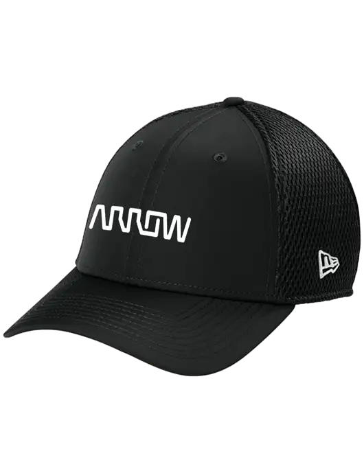 New Era 39THIRTY Performance Stretch Black Mesh Cap w/Arrow Electronics Logo