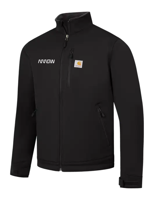 Carhartt Black Crowley Soft Shell Jacket w/Arrow Electronics Logo