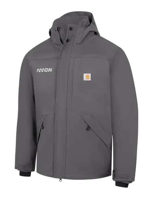 Carhartt Dark Grey Storm Defender Shoreline Jacket w/Arrow Electronics Logo
