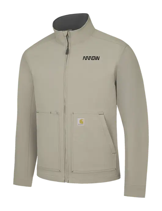 Carhartt Light  Grey Super Dux Soft Shell Jacket w/Arrow Electronics Logo
