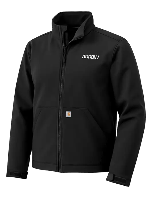 Carhartt Rain Defender Black Soft Shell Jacket w/Arrow Electronics Logo