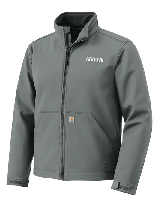 Carhartt Rain Defender Dark Medium Grey Soft Shell Jacket w/Arrow Electronics Logo