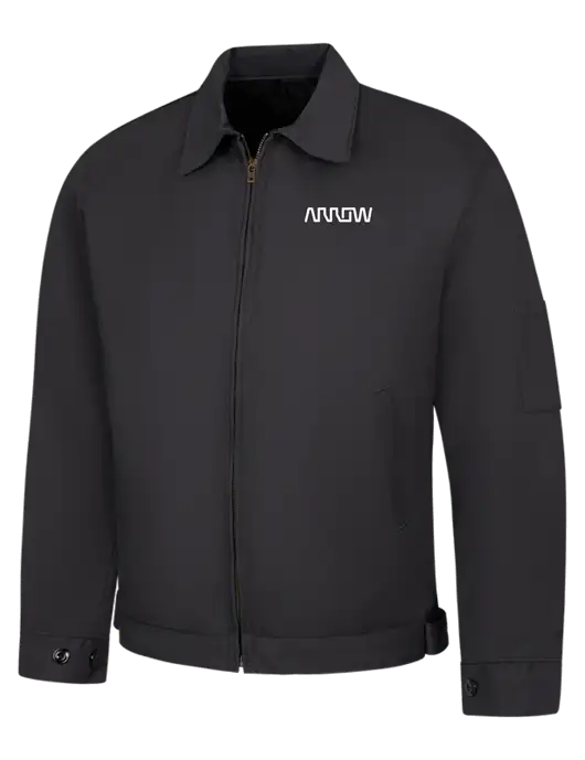 Red Kap Dark Grey Slash Pocket Jacket w/Arrow Electronics Logo