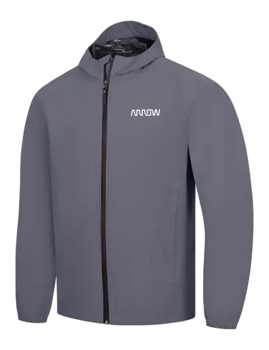 Dark Grey Essential Rain Jacket w/Arrow Electronics Logo