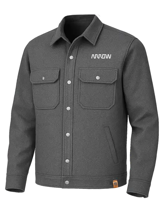 Russell Outdoors Dark Grey Heather Basin Jacket w/Arrow Electronics Logo