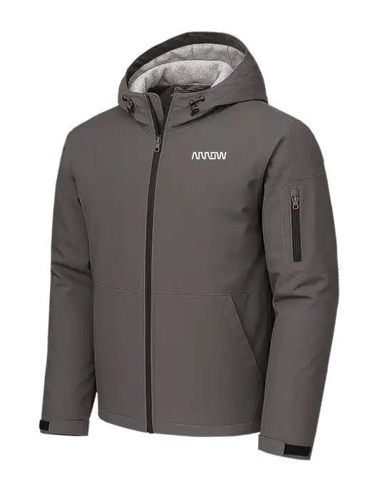 Waterproof Insulated Dark Grey Jacket w/Arrow Electronics Logo