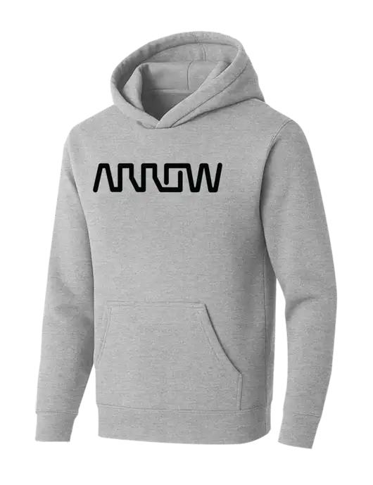 BELLA+CANVAS Light Grey Heather Sponge Fleece Pullover Hoodie w/Arrow Electronics Logo
