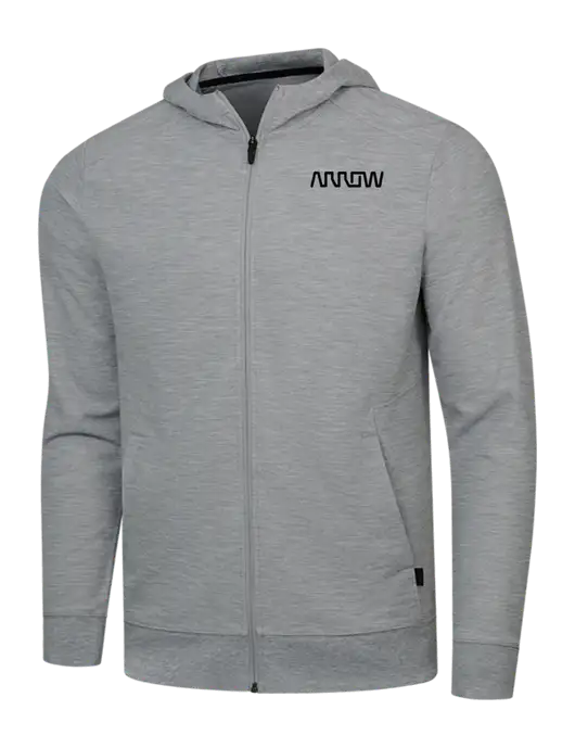Ogio Light Heather Grey Revive Full-Zip w/Arrow Electronics Logo