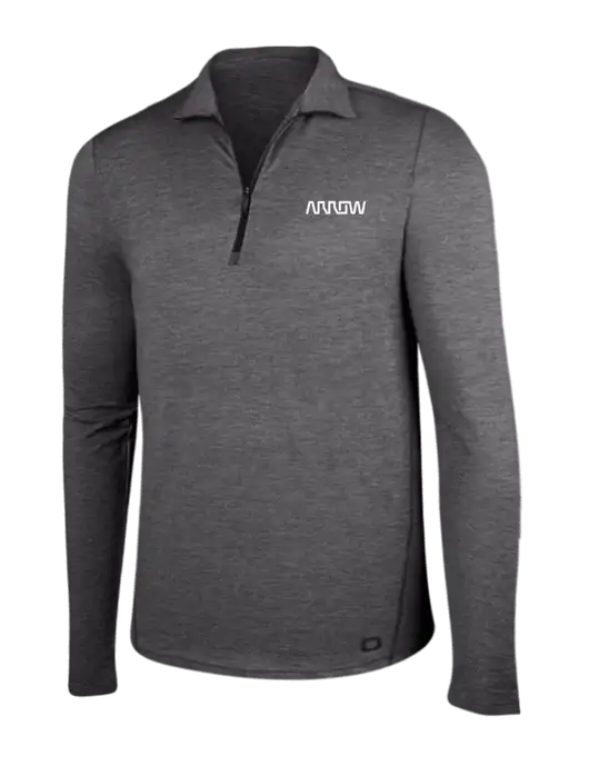 OGIO Gear Grey Heather Endurance Force 1/4 Zip w/Arrow Electronics Logo