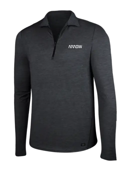 OGIO Blacktop Heather Endurance Force 1/4 Zip w/Arrow Electronics Logo