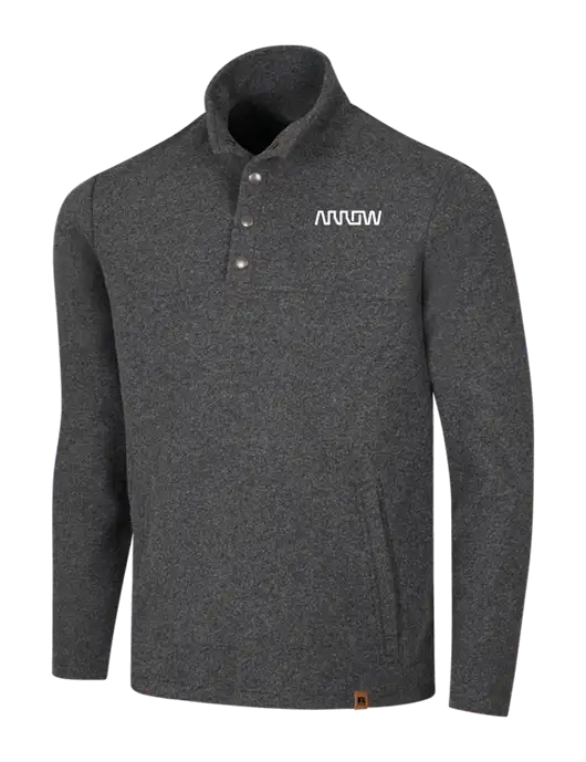Russell Outdoors Dark Grey Heather Basin Snap Pullover w/Arrow Electronics Logo