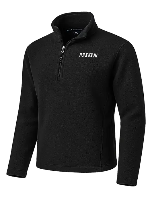 Black Fleece 1/4-Zip Pullover w/Arrow Electronics Logo