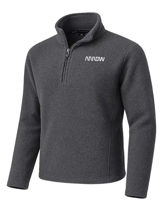 Dark Grey Fleece 1/4-Zip Pullover w/Arrow Electronics Logo