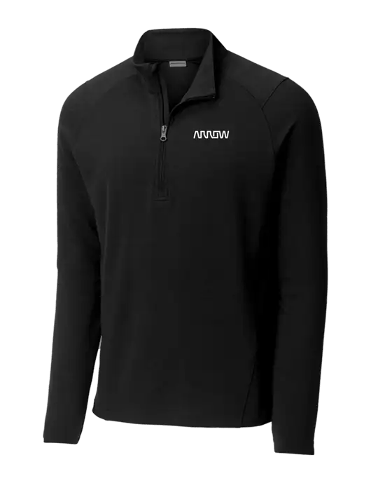 Sport-Wick Flex Fleece Black 1/4-Zip w/Arrow Electronics Logo
