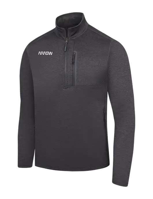 The North Face Dark Grey Heather Skyline 1/2-Zip Fleece w/Arrow Electronics Logo