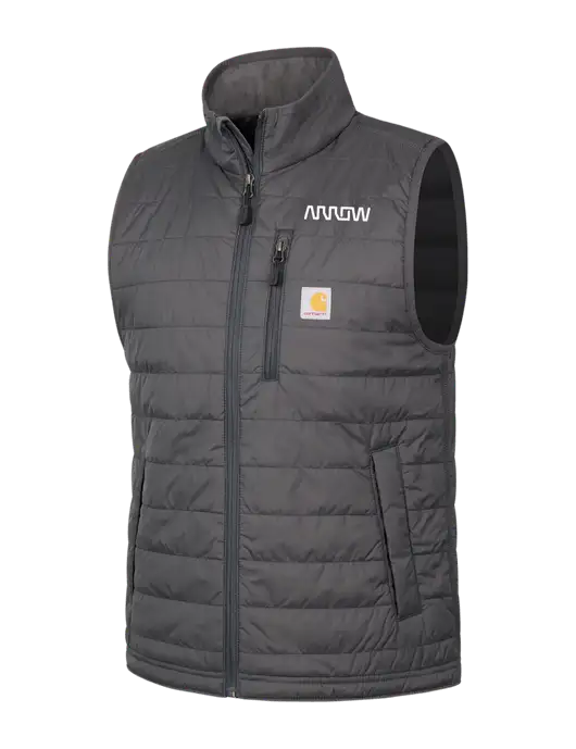 Carhartt Dark Grey Gilliam Vest w/Arrow Electronics Logo