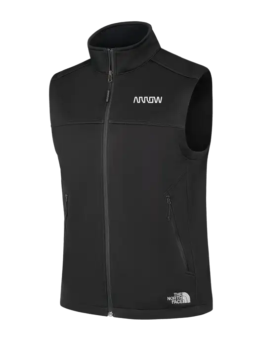 North Face Black Ridgewall Soft Shell Vest w/Arrow Electronics Logo