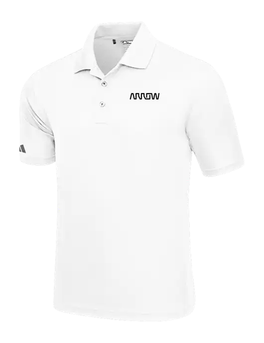 Adidas White Basic Sport Polo w/Arrow Electronics Logo