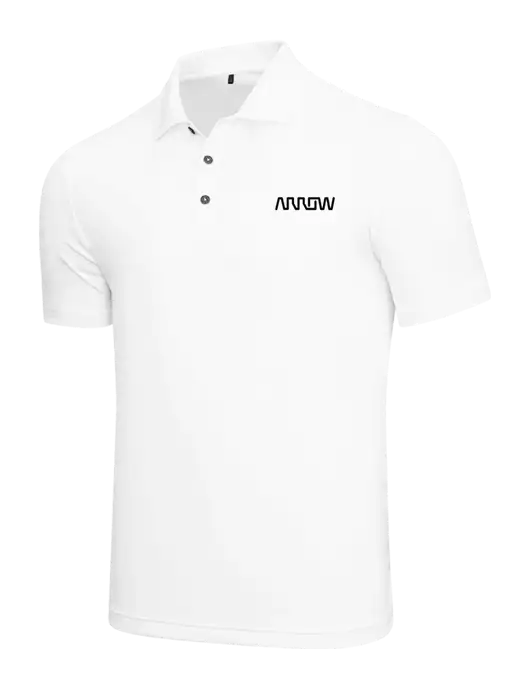 Adidas White  Performance Polo w/Arrow Electronics Logo