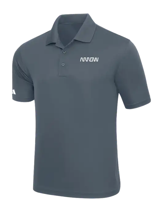 Adidas Medium Grey Basic Sport Polo w/Arrow Electronics Logo