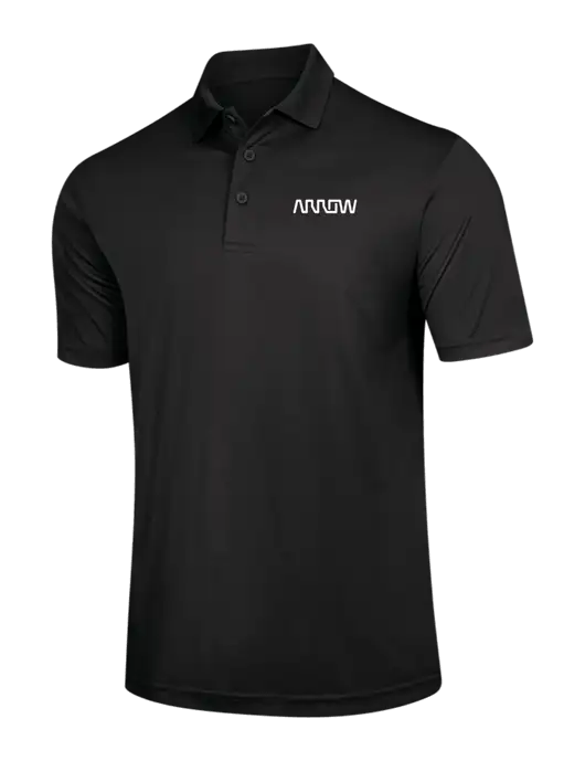 Black PosiCharge Competitor Polo w/Arrow Electronics Logo