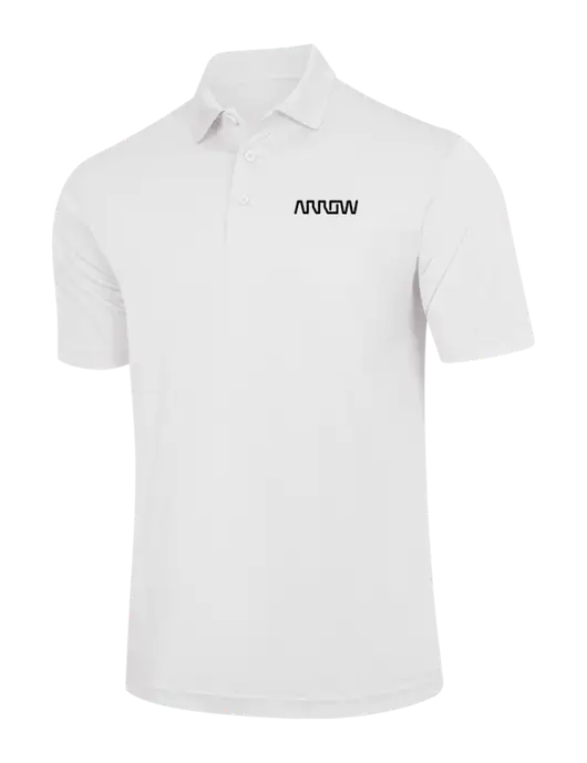 White PosiCharge Competitor Polo w/Arrow Electronics Logo