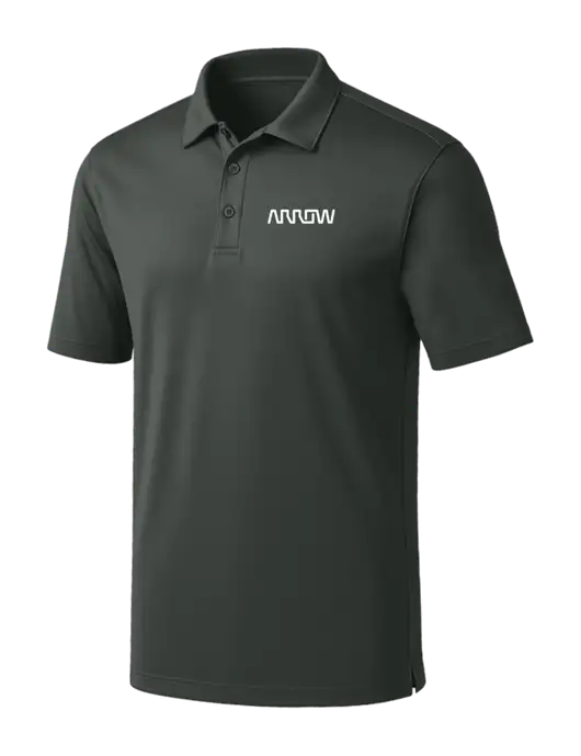 Dark Grey Silk Touch Performance Polo w/Arrow Electronics Logo