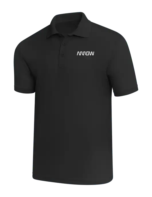 Black PosiCharge RacerMesh Polo w/Arrow Electronics Logo