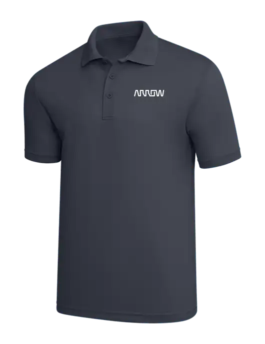 Dark Grey PosiCharge RacerMesh Polo w/Arrow Electronics Logo