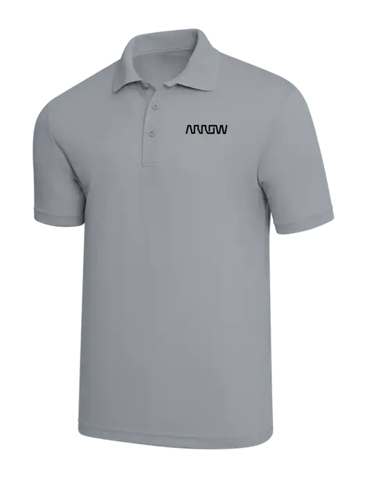 Light Grey PosiCharge RacerMesh Polo w/Arrow Electronics Logo