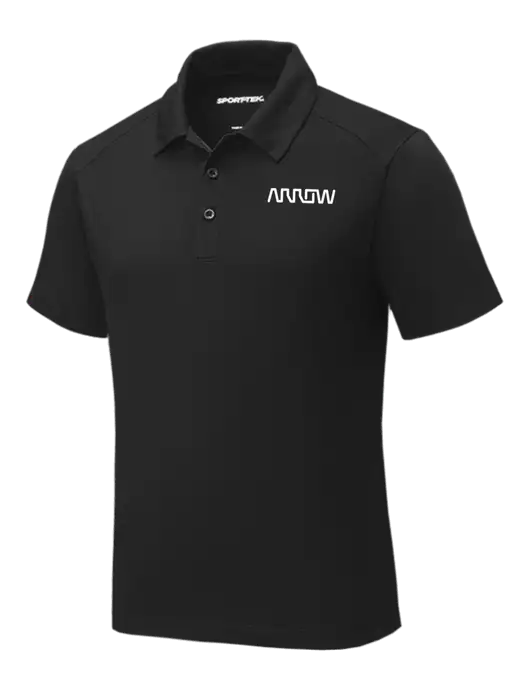 Black PosiCharge Tri-Blend Wicking Polo w/Arrow Electronics Logo