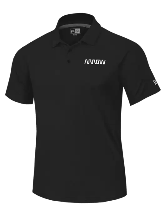 New Era Black Power Polo w/Arrow Electronics Logo