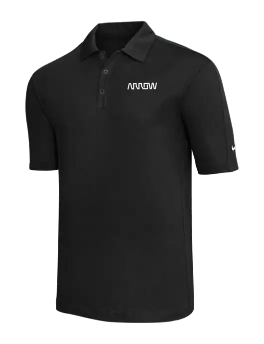 Nike Black Tech Sport Dri-FIT Polo w/Arrow Electronics Logo