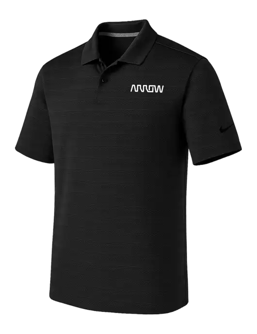 Nike Black Dri-FIT Vapor Jacquard Polo w/Arrow Electronics Logo