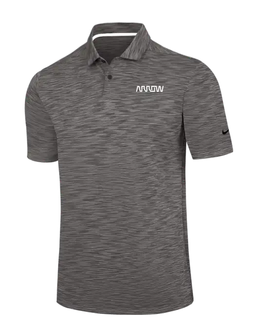 Nike Dark Grey Dri-FIT Vapor Space Dyed Polo w/Arrow Electronics Logo